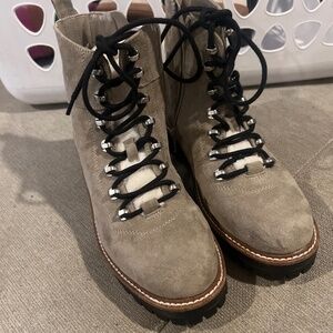 A new day tan/ grey boots womens size 7.5